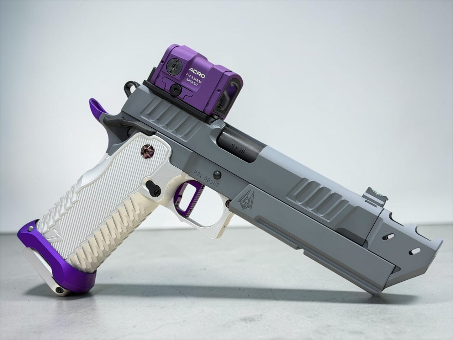 STACCATO P CUSTOM WITH ALUMINUM GRIPS INFINITY TRIGGER ACRO AND COMPENSATOR