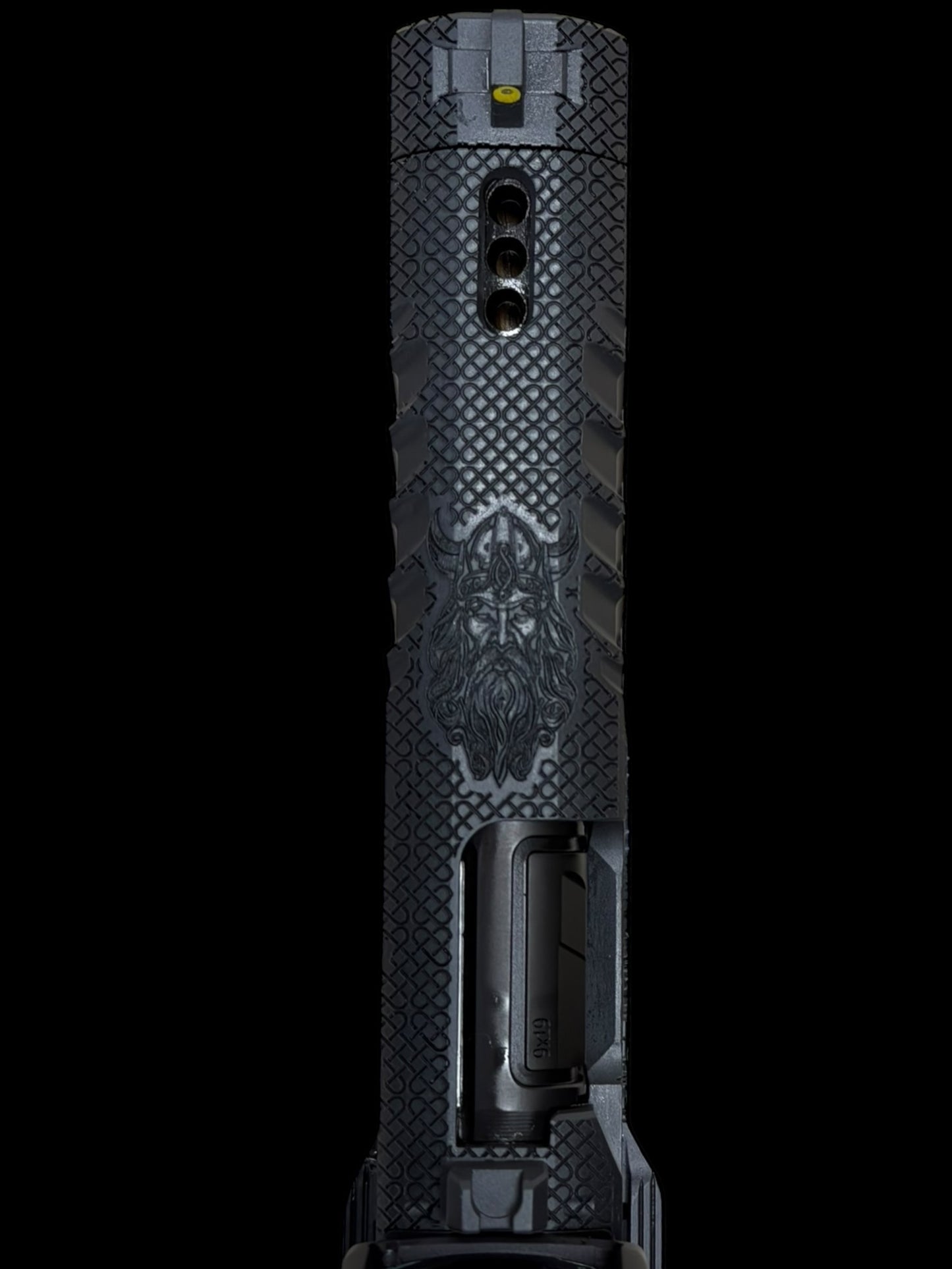STACCATO CUSTOM P4.5 HD “VIKING” PORTED 4.5” DRAGON SCALE GRIPS RMR HD