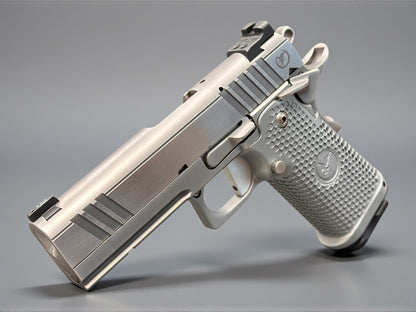 NIGHTHAWK CUSTOM TRS COMMANDER “ICEMAN” SAND HAWK SERRATED OPTIC CUT DOUBLE STACK