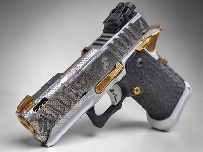 BUL ARMORY SAS II ULTRALIGHT PRO 2 PORTED “SAMURAI” 3.25” SILVER/COPPER PVD FINISH