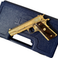 COLT CUSTOM 1911 GOVERNMENT .45 ACP FULLY ENGRAVED 24K PLATED WITH 2 GRIPS