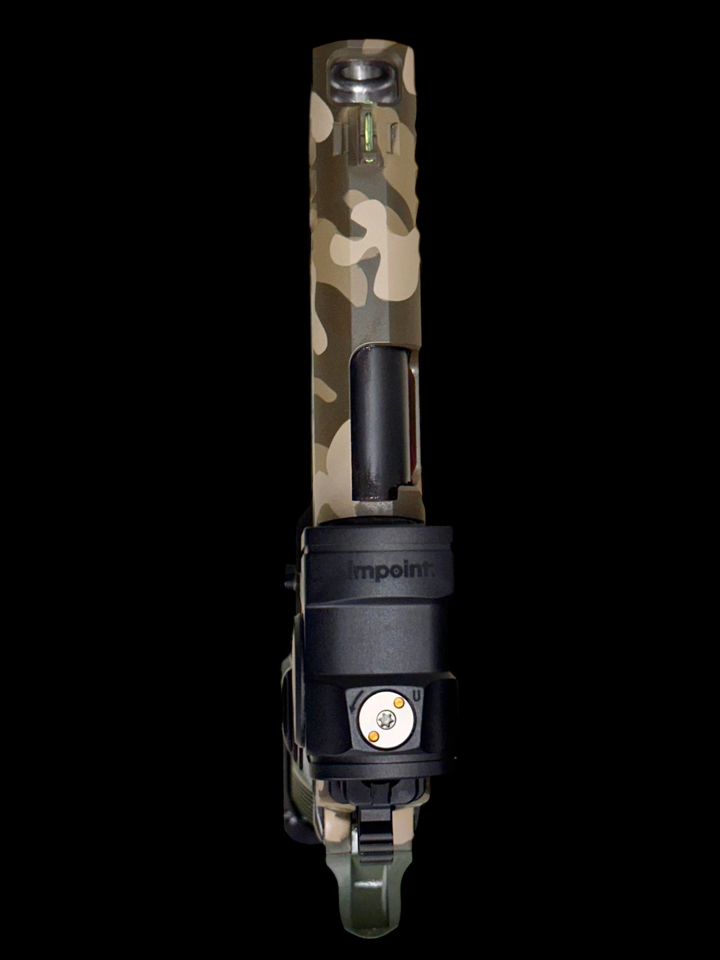 STACCATO CUSTOM C2 PORTED 3.9” MULTICAM WITH T7 ALUMINUM GRIPS, AIMPOINT ACRO P2 & RED DIRT “EDGE” TRIGGER