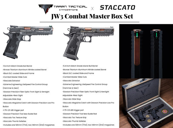 TTI x Staccato JW3 Combat Master Box Set (Lead Time is 2 weeks from ordering)