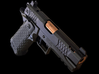 JACOB GREY TWC HEX PORTED 9MM 4.25” ROSE GOLD PVD BARREL