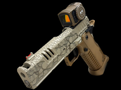 STACCATO CUSTOM XC “STONE FORGE” EDITION WITH EDGE TRIGGER AND T7 ALUMINUM GRIPS & ACRO P2