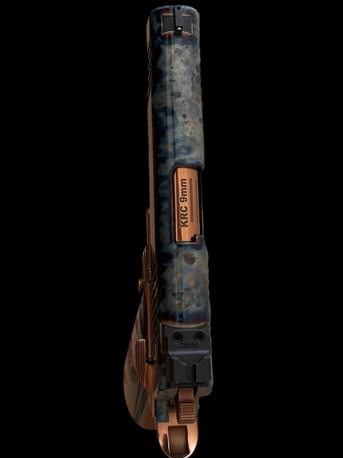 KINGS RIVER CUSTOM FCC 1911 COMMANDER FULL CASE HARDENED 9MM WITH IVORY GRIPS MASTERPIECE