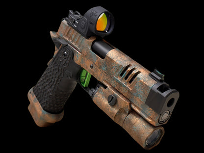 STACCATO CUSTOM XC LIMITED EDITION "SUNKEN SHIP"  WITH DRAGON SCALE GRIPS, INFINITY TRIGGER SRO & X300