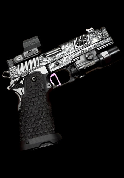 STACCATO XC CUSTOM “TRIBAL DRAGON BLACK” EDITION INFINITY TRIGGER APEX FUSION AND X300