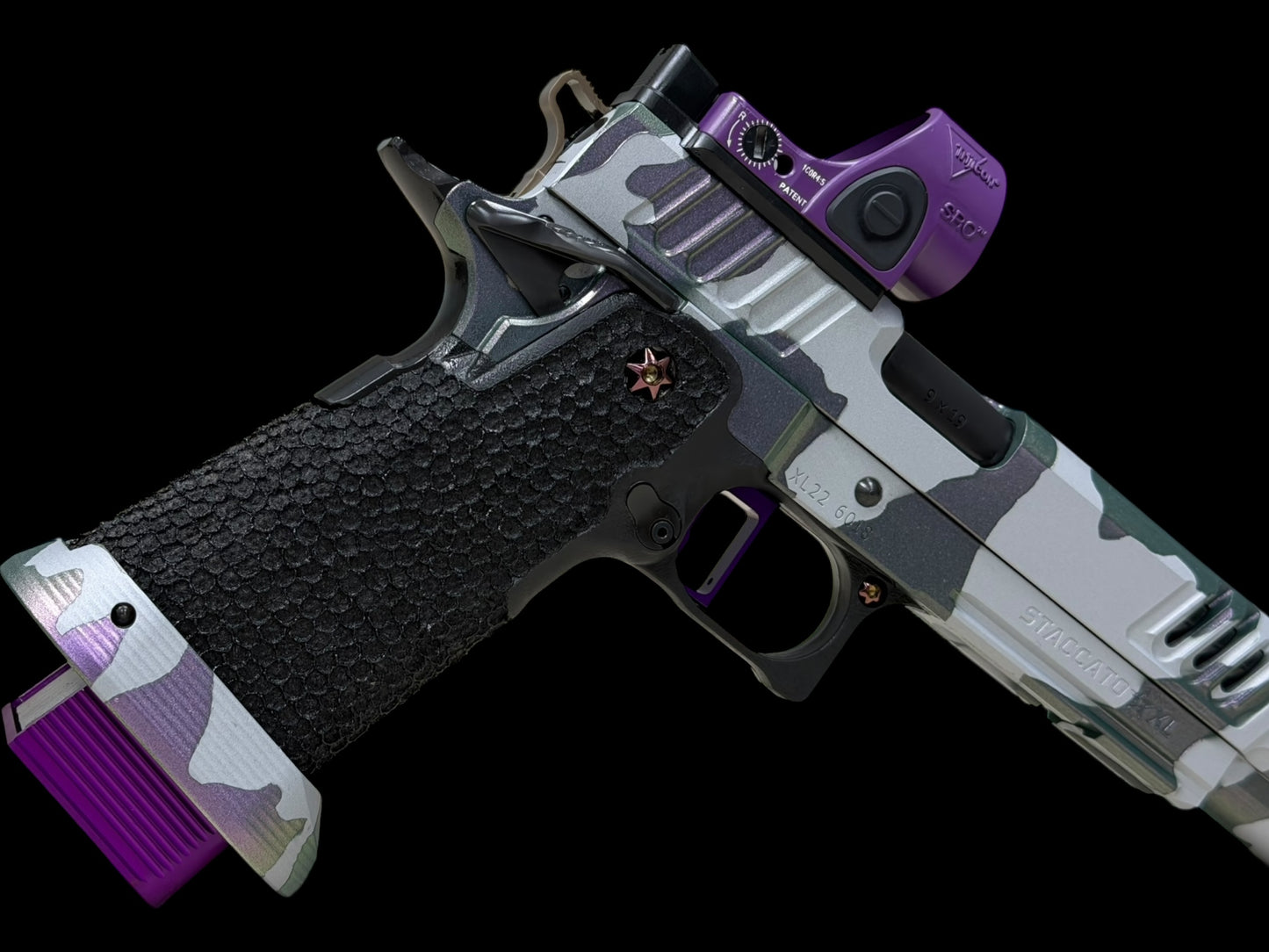 STACCATO CUSTOM XL MULTI CAM THREADED 5.4” BARREL WITH INFINITY TRIGGER AND SRO