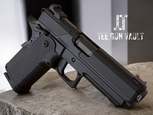 NIGHTHAWK CUSTOM DOUBLE AGENT DS 4.25” OPTIC READY BLACK DLC  COMMANDER AMBI SAFETY 9MM