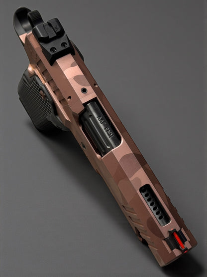 ALPHA AMERICAN AAF4 COMMANDER PORTED 9MM POLISHED ROSE GOLD PVD IOS CUT