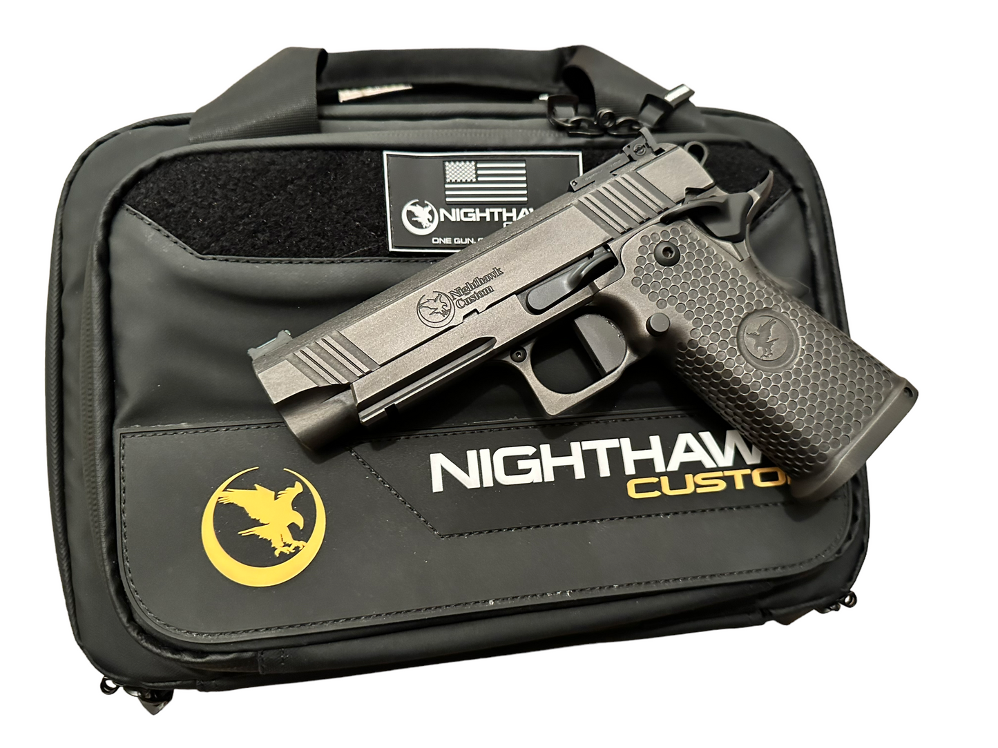 Nighthawk Custom, Bob Marvel, 9mm, Double Stack. Commander, 4.25" (unfired)