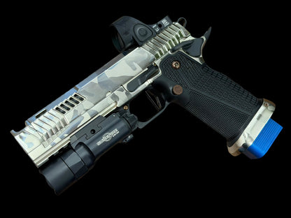 DARK FORGE REAPER HIGH POLISHED NICKEL CAMO FINISH WITH SRO AND X300