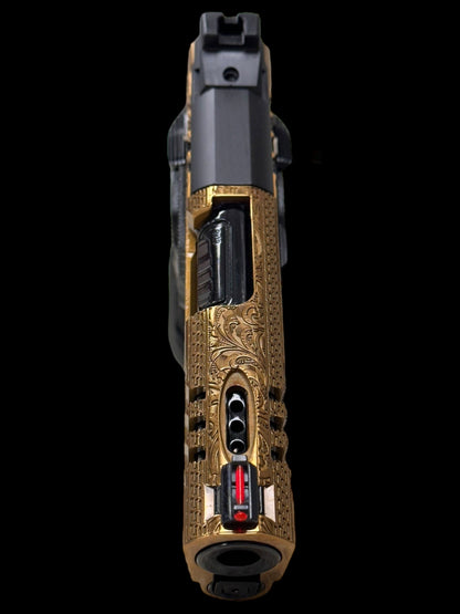 STACCATO CUSTOM CS X SERIES PORTED 3.5” ENGRAVED SCROLL DESIGN BLACK/COPPER FINISH