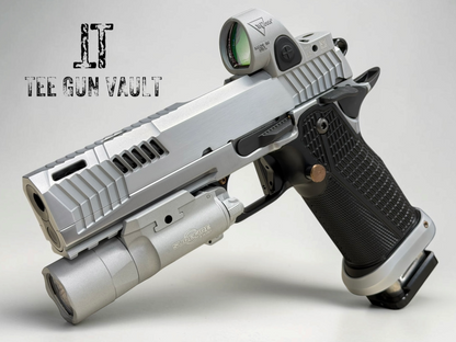 DARK FORGE CUSTOM WRAITH PORTED 4.6” BRUSHED CHROME WITH MATCHING SILVER SRO & X300