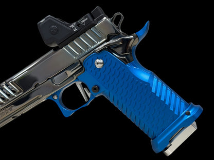 STACCATO CUSTOM XC BLACK CHROME POLISHED FINISH WITH T7 GRIPS AND RMR HD