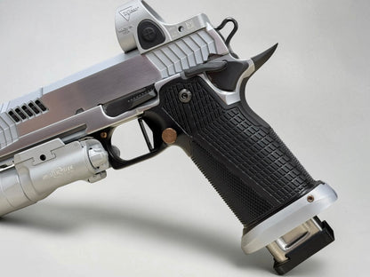 DARK FORGE CUSTOM WRAITH PORTED 4.6” BRUSHED CHROME WITH MATCHING SILVER SRO & X300