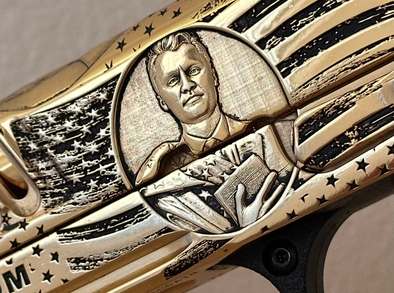 STACCATO CUSTOM XC “TRUMP” “KIRK” FULLY ENGRAVED POLISHED AND 24k