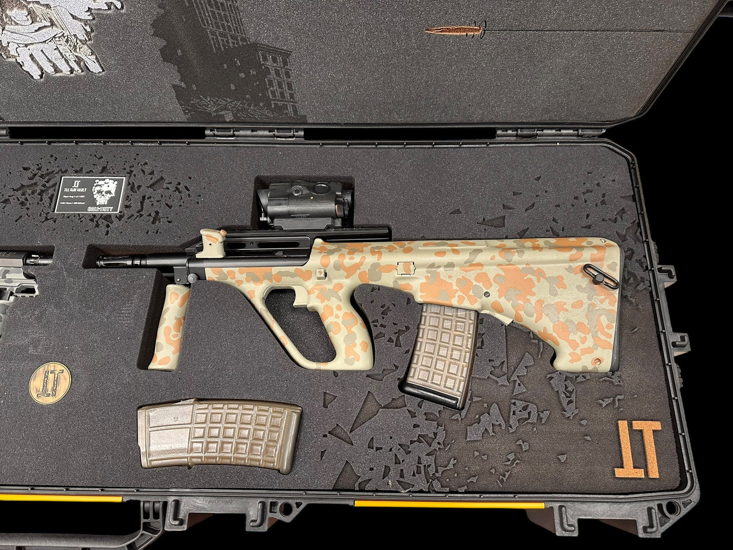 STEYR AUG TRANSFERABLE FULL AUTO MACHINE GUN CALL OF DUTY 1 OF 1 CAMO SET (EFORM 3 READY) NFA ITEM