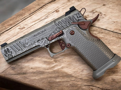 ALPHA AMERICAN “AURORA” PORTED 5” GOV ALL STEEL COLLECTOR LIMITED EDITION 20 UNITS. 9MM