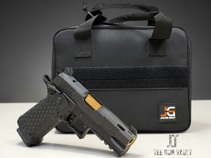 JACOB GREY HEX PORTED MIDNIGHT BLACK WITH ROSE GOLD BARREL 4.25”