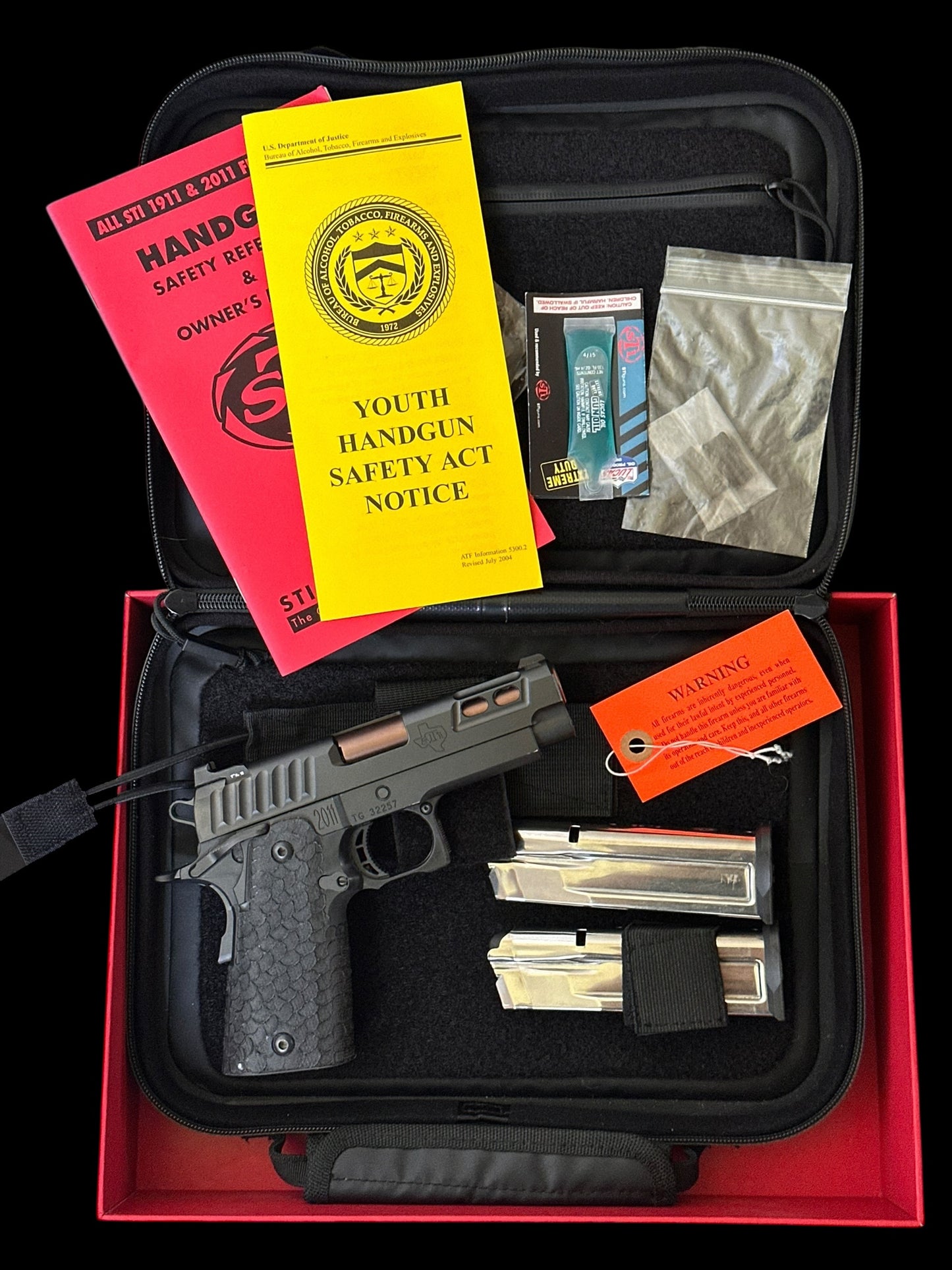 STI DVC CARRY 9MM 2011 PISTOL (pre owned) MINT CONDITION 3.9”