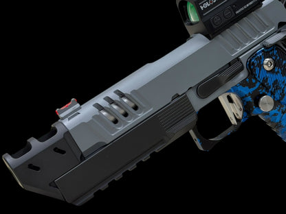 STACCATO CUSTOM C2 COMP WITH T7 ALUMINUM GRIPS, TGV EDGE TRIGGER AND HOLOSUN 407 X2