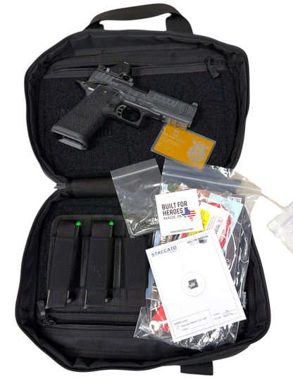 STACCATO CUSTOM P4.5 HD “VIKING” PORTED 4.5” DRAGON SCALE GRIPS RMR HD