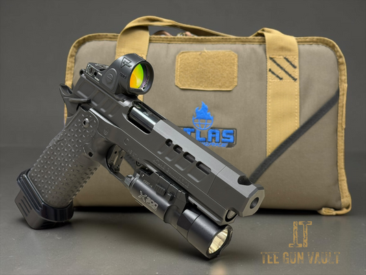 ATLAS GUNWORKS EREBUS V2 COMP’D WITH TRIJICON SRO AND X300 (PRE OWNED) EXCELLENT CONDITION 9MM