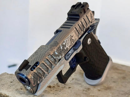 BUL ARMORY SAS II ULTRALIGHT PRO 2 PORTED “SAMURAI” BLUE TRIGGER 3.25” BARREL PVD