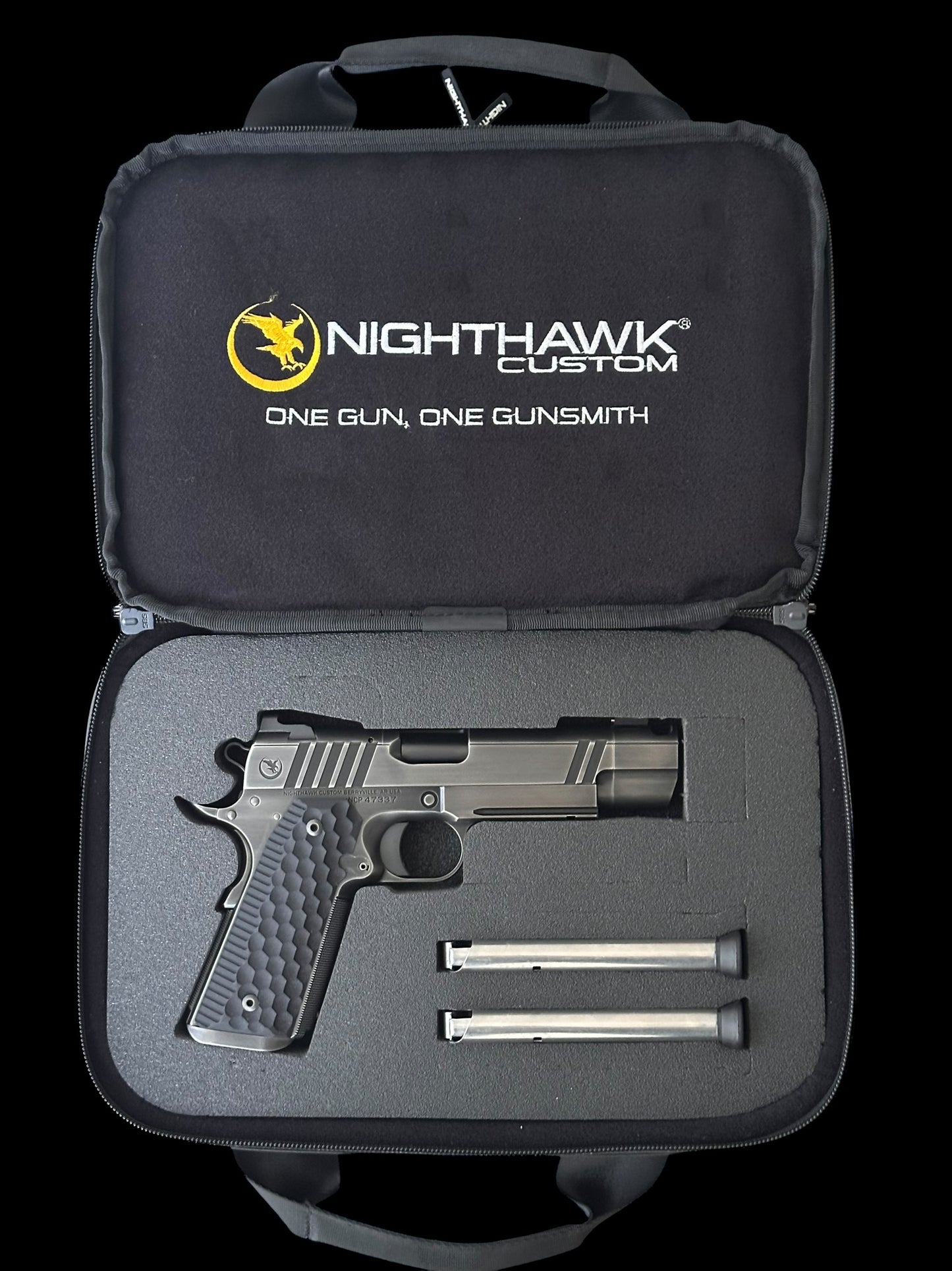 NIGHTHAWK CUSTOM FIREHAWK .45 ACP SINGLE STACK 1911 SMOKED NITRIDE