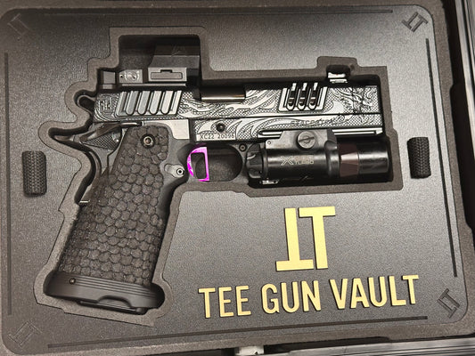 STACCATO XC CUSTOM “TRIBAL DRAGON BLACK” EDITION INFINITY TRIGGER APEX FUSION AND X300