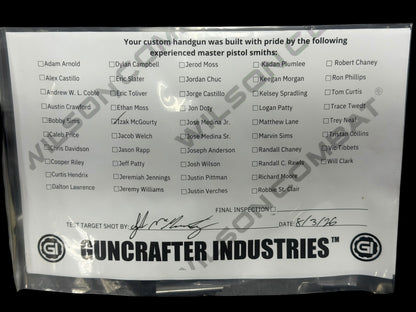 GUNCRAFTER POLARA X2 PORTED COMMANDER 4.25” SILVER COPPER PVD ALUMINUM GRIP