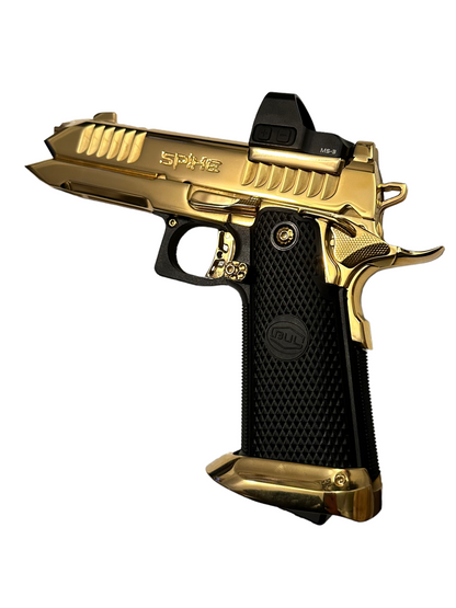BUL ARMORY SAS II SPIKE CUSTOM 1 OF 1; 24K GOLD PLATED HIGH POLISHED 9MM