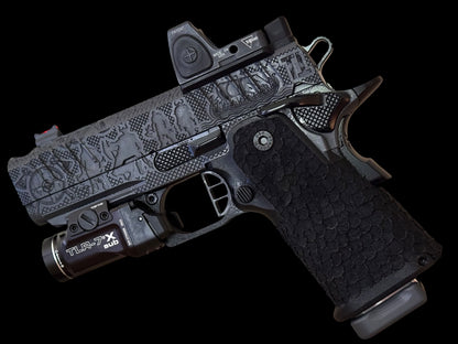 STACCATO CUSTOM CS “VIKING” PORTED 3.5” DLC BARREL WITH RMR AND TLR7 FLASHLIGHT