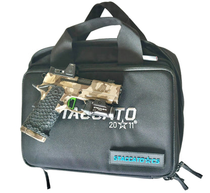 STI/STACCATO CS PORTED FULLY CUSTOMIZED CAMO WITH RMR AND FLASHLIGHT. MANY UPGRADES
