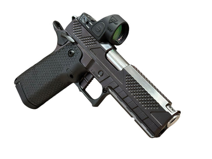 COMBAT PRECISION M5-P COMMANDER POLISHED FLATS WITH SRO (2.5 MOA)  9MM