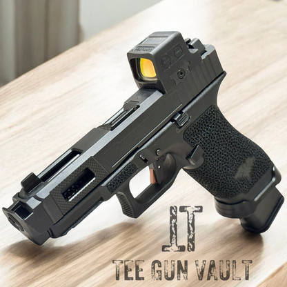 RADIAN ARMS GLOCK 45 COMPENSATED CUSTOMIZED; HOLOSUN AND TIMNEY TRIGGER ALPHA GOLD (PRE OWNED)