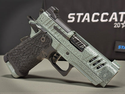 STACCATO CUSTOM CS “MEDUSA” 3.5” PORTED X SERIES DRAGON SCALE GRIPS