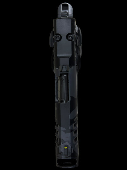 STACCATO CUSTOM HD P4X BLACK MULTI CAM 4” COMP’D BARREL STEEL FRAME WITH EXTRAS