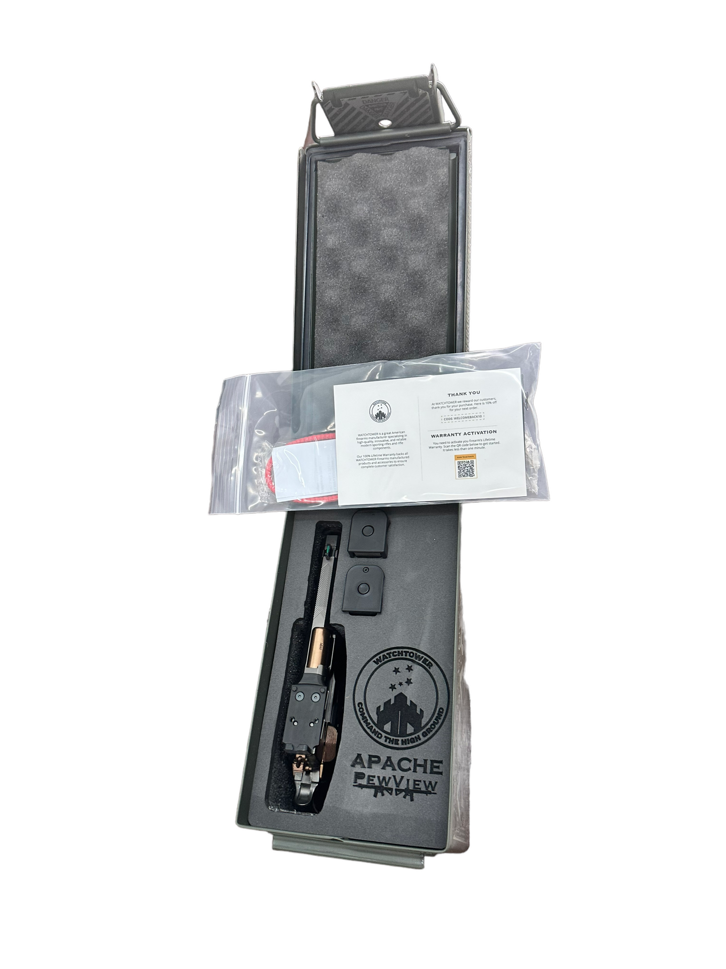 PEWVIEW APACHE 9MM DOUBLE STACK 2011 WATCHTOWER FIREARMS LIMITED EDITION.