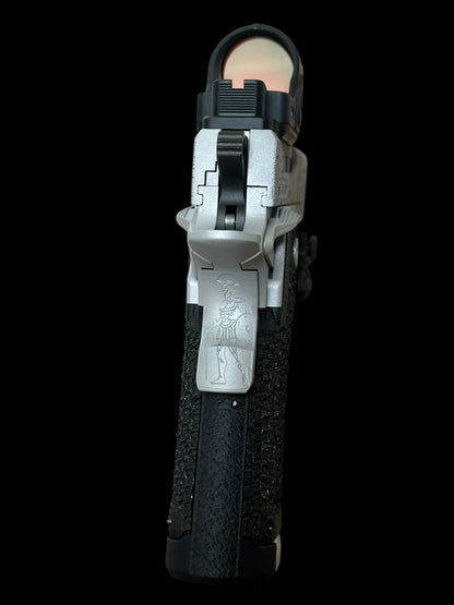 CUSTOM STACCATO C “SPARTACUS” EDITION PORTED FULLY ENGRAVED WITH SILVER FINISH SRO AND X300
