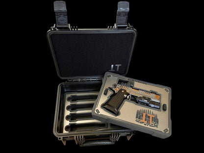 STACCATO CUSTOM XC “VITA FINITA” 3D ENGRAVED IN POLISHED PVD SILVER/COPPER FINISH.