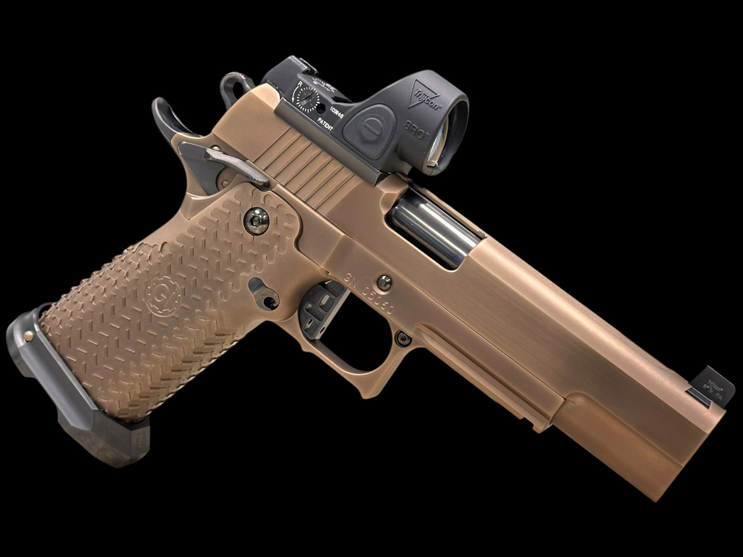GUNCRAFTER INDUSTRIES GI DS .38 SUPER POLISHED BRONZE PVD FINISH (optic not included)