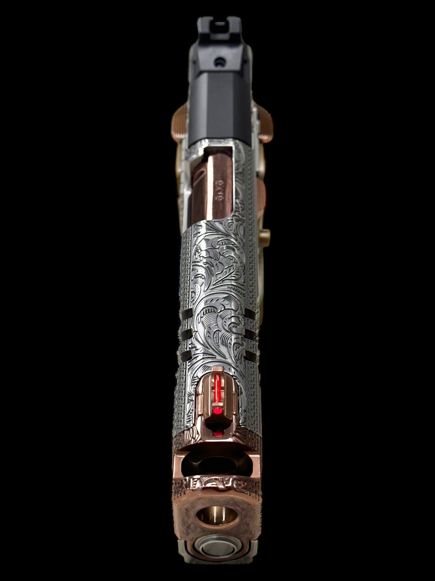 STACCATO CUSTOM XC SCROLL ENGRAVED WITH T7 ALUMINUM BRONZE GRIPS AND INFINITY TRIGGER