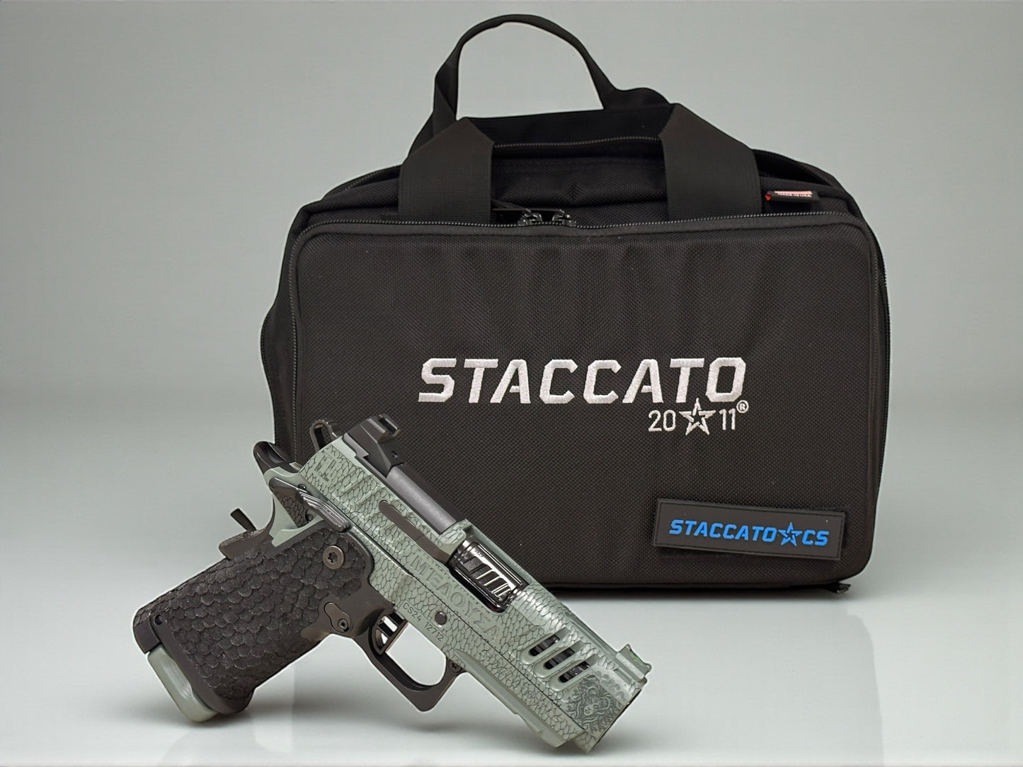 STACCATO CUSTOM CS “MEDUSA” 3.5” PORTED X SERIES DRAGON SCALE GRIPS