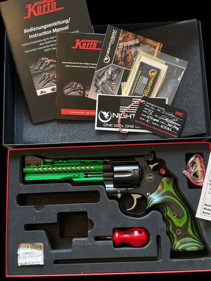 NIGHTHAWK CUSTOM KORTH REVOLVER SUPER SPORT GTA GREEN .357 MAG