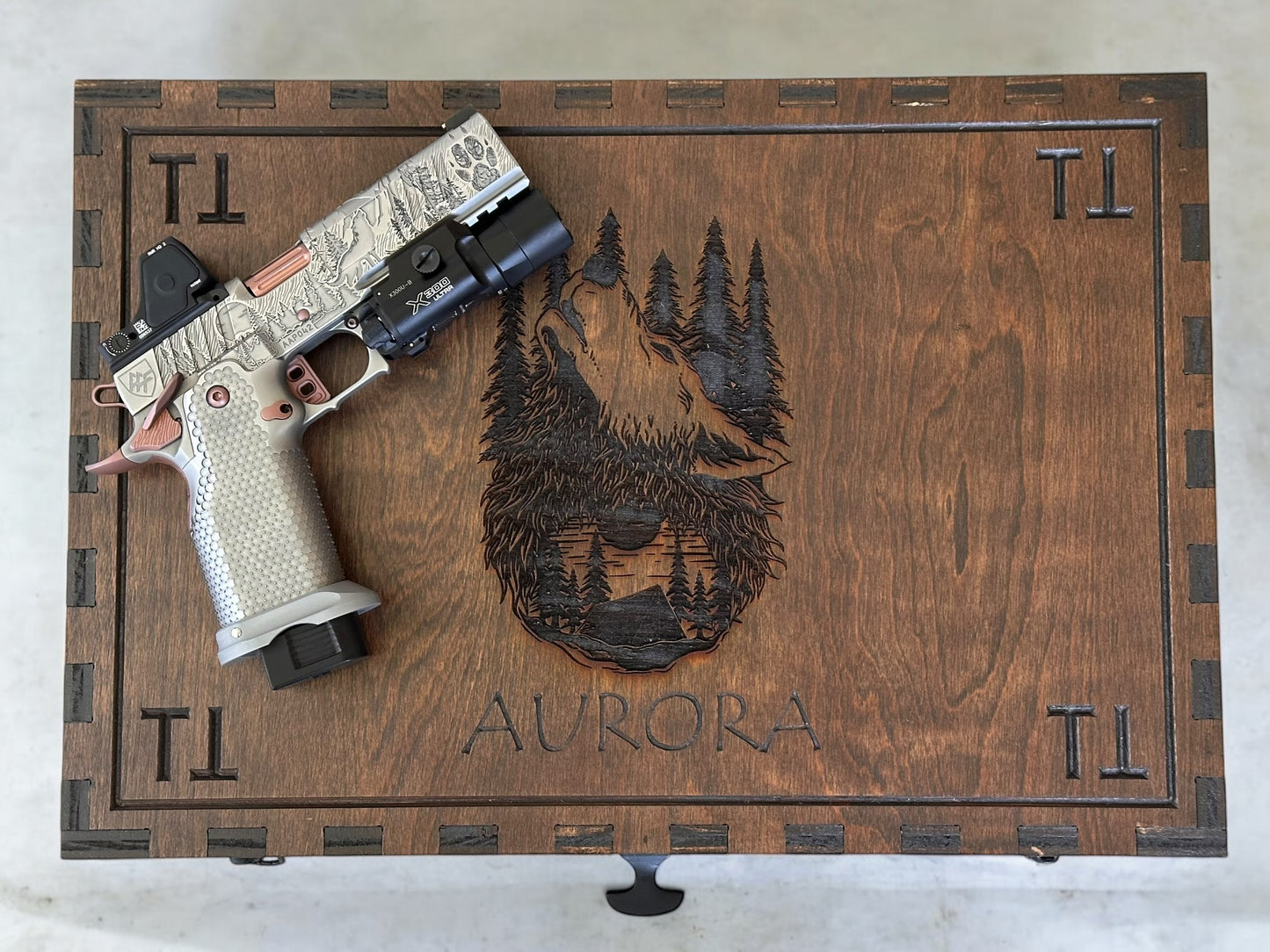 ALPHA AMERICAN “AURORA” PORTED 5” GOV ALL STEEL COLLECTOR LIMITED EDITION 20 UNITS. 9MM