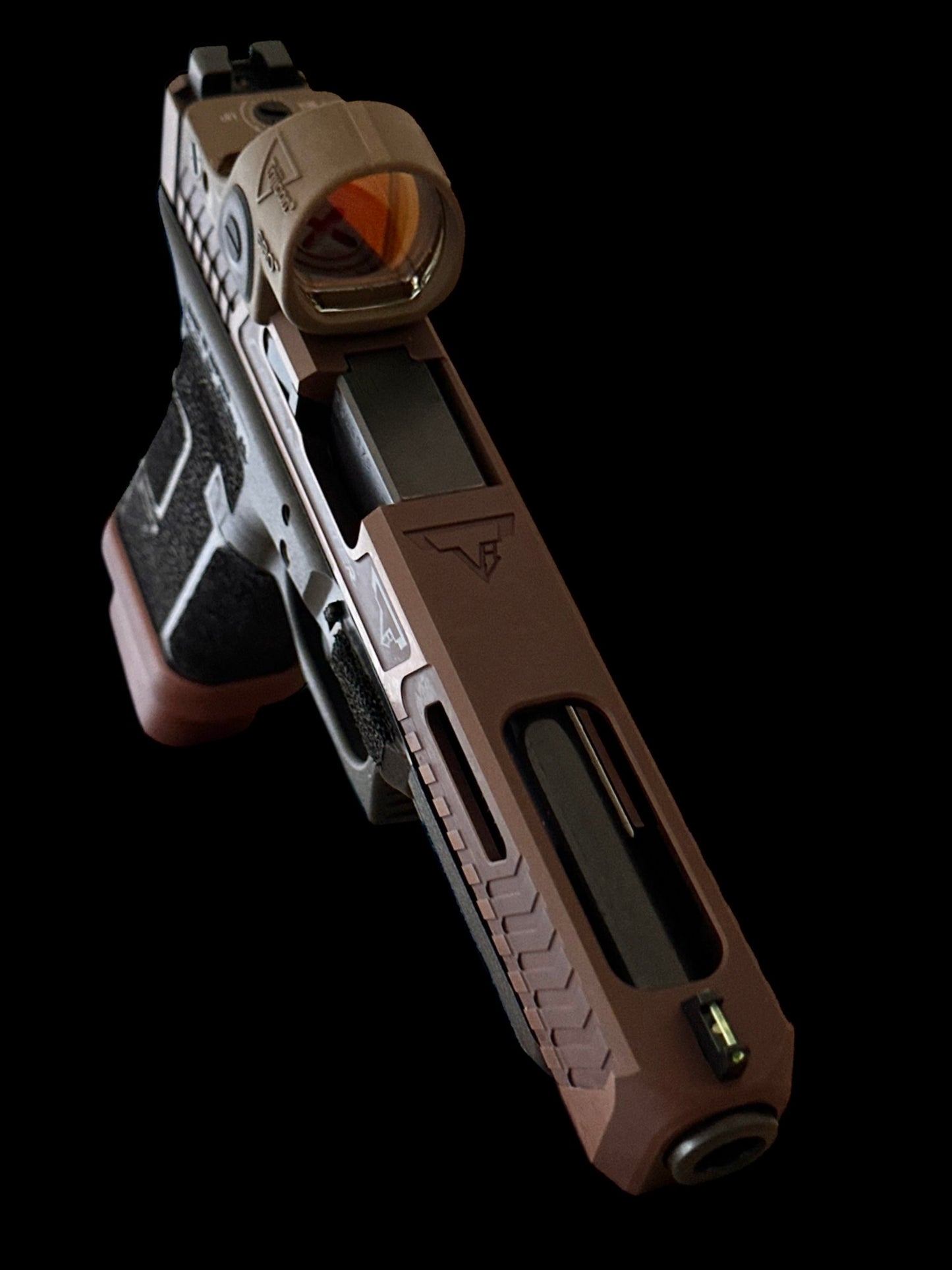 TARAN TACTICAL GLOCK 34 COPPERHEAD FINISH 9mm WITH TRIJICON SRO