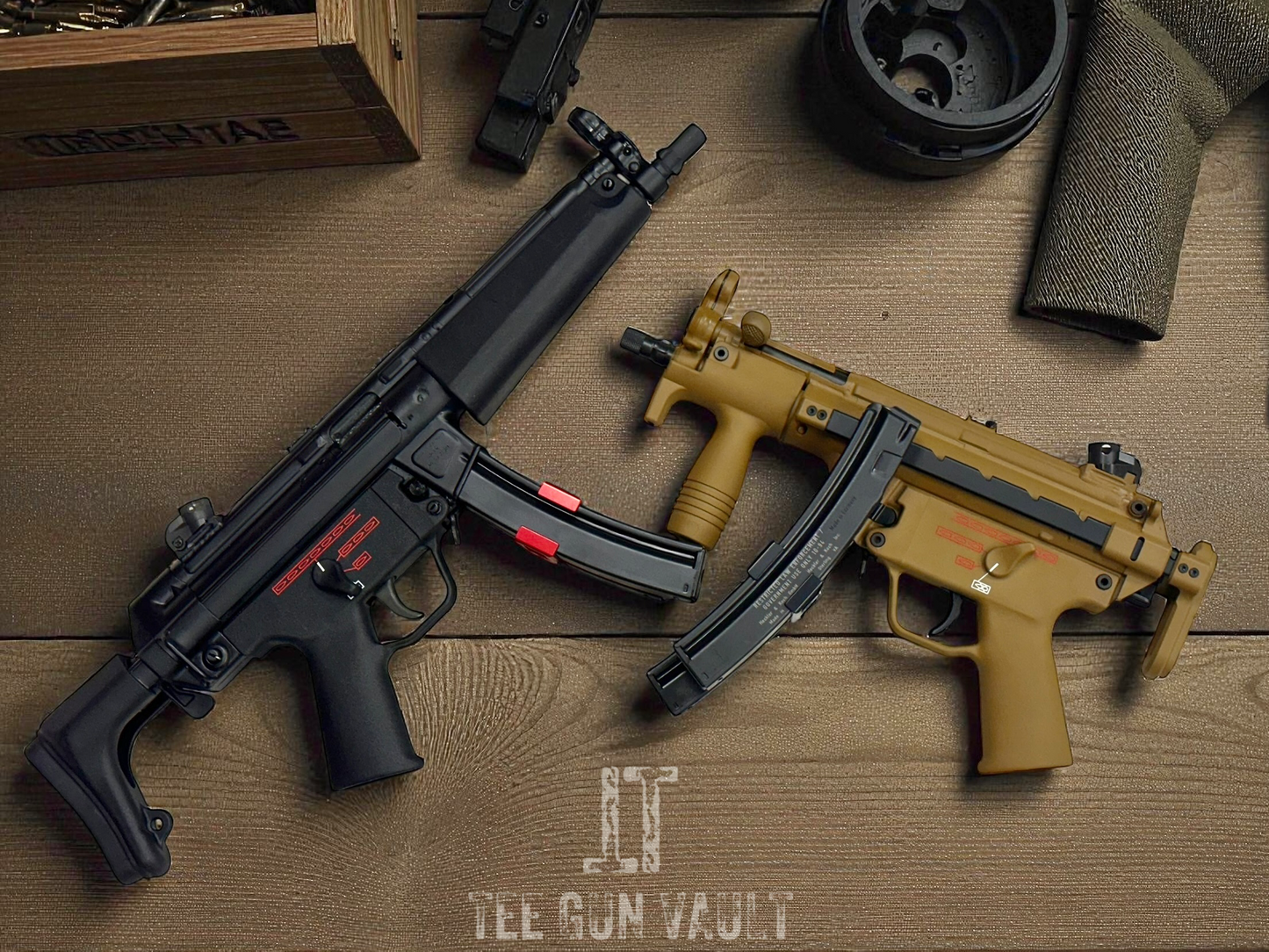 FULLY TRANSFERABLE MP5A3 S&H SEAR WITH ANOTHER MP5K RAL8000 HOST BY BAHNHOF